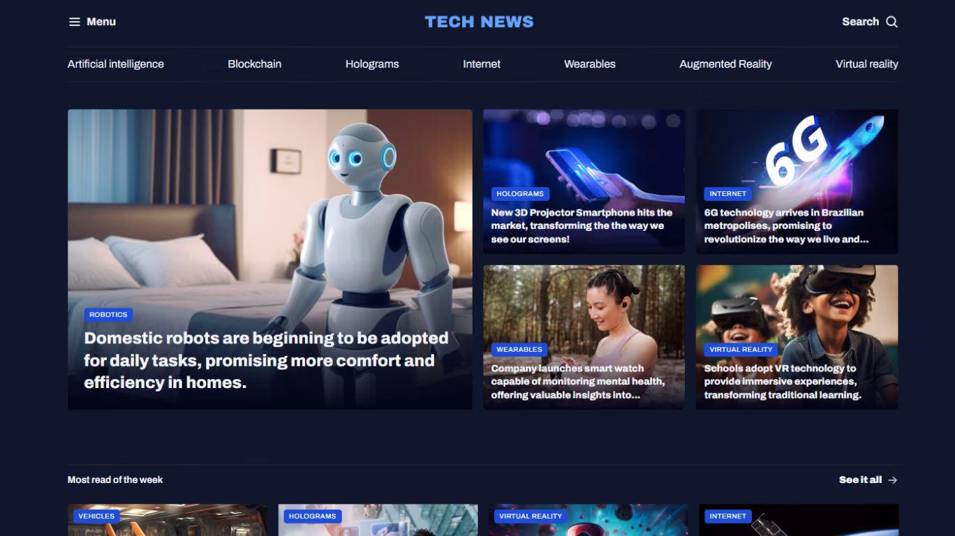 Tech News Page